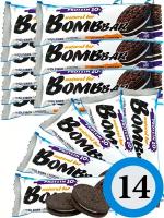 Протеиновый батончик Bombbar Protein Bar 14 x 60 г, Печенье с кремом