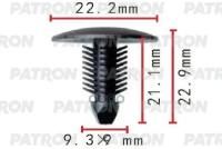 Клипса Пластмассовая Fiat Применяемость Пистон Обшивки Кузова Patron P37-1631 PATRON арт. P37-1631