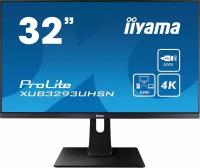 Iiyama Монитор LCD 31,5'' 16:9 3840х2160 IPS, nonGLARE, 350cd/m2, H178°/V178°, 1000:1, 80М:1, 1,07B Color, 4ms, HDMIx1, DP, USB-Hub, Height adj., Pivot, Tilt, HAS, Speakers, Swivel, 3Y, Black