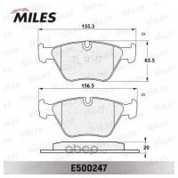 Комплект тормозных колодок, дисковый тормоз MILES E500247