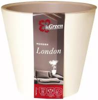 Горшок InGreen London d23 см 5 л полипропиленовый сливочный