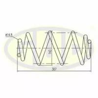 G.U.D GCS262058 пружина задн nis qashqai I / qashqai +2 I 07-13 (Комплект 2 штуки)