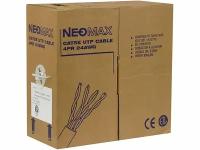 Кабель Neomax Кабель UTP 5e кат. Neomax NM10001, 4 пары, однож., 24AWG/0.51мм, медь (305м)