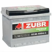 Аккумулятор автомобильный ZUBR Premium (низкий) 65 Ah 650 A прямая полярность 242x175x175