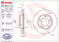 Диск тормозной Brembo Painted Disc 09.B613.11 1шт