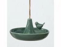 Декоративная кормушка для птиц асьетт, керамическая, 20х12 см, Boltze