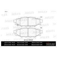 Колодки тормозные SUBARU LEGACY 03/OUTBACK 03 2.0/2.5 задние MILES E410228