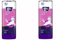 BELLA Прокладки гигиенические NOVA MAXI "Softiplait",10 шт, 2 упаковки