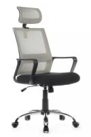 Компьютерное кресло Riva Chair RCH 1029HB Чёрная ткань/Серая сетка