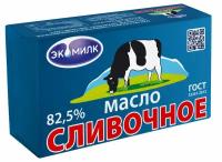 Масло сладкосливочное экомилк Традиционное несоленое 82,5%, без змж, 380г