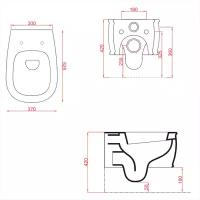 Подвесной унитаз ArtCeram Atelier ATV001 17 00, черный матовый