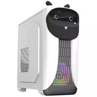 GameMax Корпус GameMax Cute OWL W-B без БП (Midi Tower, ATX, Черно-белый., 1*USB3.0 + 2*USB2.0, 2*120мм)