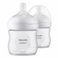 Бутылочка из полипропилена с силиконовой соской медленный поток 0 мес. Natural Response Philips Avent 125мл 2шт (SCY900/02)