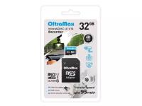 Карта памяти 32Gb - OltraMax MicroSDHC Class 10 U1 V10 OM32GCSDHC10-U1-V10 с переходником под SD