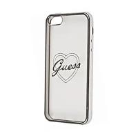 Накладка Guess Signature Heart Hard TPU для iPhone 5 / 5s / SE - Silver