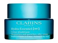 Увлажняющий дневной крем для нормальной и сухой лица Clarins Hydra-Essentiel Hydrating Moisturizes and Quenches, Silky Cream
