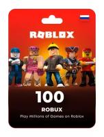 Пополнение счета Roblox на 100 Robux / Код активации Робуксы / Подарочная карта Роблокс / Gift Card (Россия)