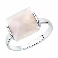 Серебряное кольцо Diamant online 228374 с кварцем, Серебро 925°, 16,5