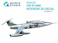 QD32130 3D Декаль интерьера кабины TF-104G (Italeri)