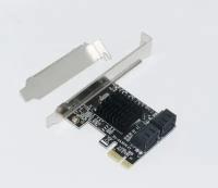 Контроллер PCI-E X1 на SATA 3.0 (чип Marvell 88SE9215, 4xSATA порта)