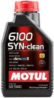 MOTUL Масло Моторное Motul 6100 Syn-Clean 5w-40 1 Л 111691