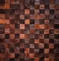 Стеновые деревянные панели 3D из термоясеня Капа 6*6
