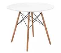 Стол Woodville Table 90 white / wood