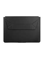 Uniq для ноутбуков 14" чехол Oslo PU leather Magnetic Laptop sleeve Black