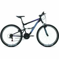 Горный велосипед Forward Raptor 27,5 1.0 2021, черный/бирюзовый, рост 16"