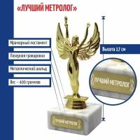 Подарки Статуэтка Ника "Лучший метролог" (17 см)