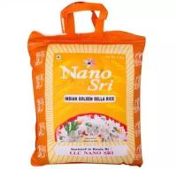 Рис Нано Шри Басмати пропаренный, 5 кг в красном мешке(Nano Sri Indian Basmati Par Boiled Rice)