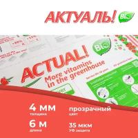 4 мм сотовый поликарбонат для теплиц актуаль! Bio, длина 6 м