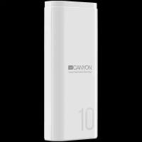 Внешний аккумулятор CANYON PB-103 10000mAh, белый (CNE-CPB010W)