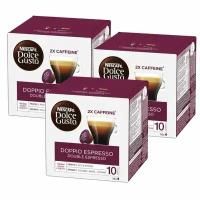 Кофе в капсулах Nescafe Dolce Gusto Doppio Espresso 3 упаковки по 16 Капсул / Нескафе Дольче Густо Эспрессо