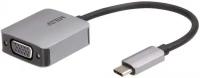 Конвертер интерфейса USB-C в VGA ATEN, макс. разрешение 1920x1200, поддержка Windows, Mac, Android, iOS (UC3002A-AT)