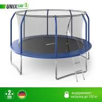 Каркасный батут UNIX Line SUPREME BASIC 12 ft 366х366х269 см, синий UNIXLINE