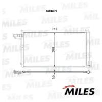 Конденсер (Паяный) FORD FOCUS III 11- ACCB079 MILES ACCB079