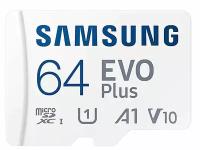 Карта памяти Samsung microSDXC EVO Plus Class10 UHS-I U1 (130MB/s) 64GB + ADP (APC)