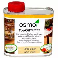 Osmo Масло с твердым воском для мебели и столешниц Osmo TopOil "Шелковисто-матовое" 3028, 500 мл