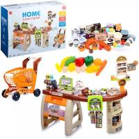 Игровой набор магазин детский игрушечный, касса детская игрушка (свет, звук) (306041)