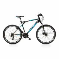 Велосипед Capriolo MTB Adrenalin 26" (2023) (Велосипед CAPRIOLO MTB ADRENALIN, рама сталь 16'', колёса 26'' (чёрный-синий), 919432-16)