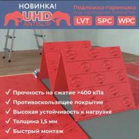 Подложка-гармошка UHD Antislip под SPC, WPC, LVT 1,5 мм (5м² в пачке)