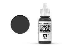 Аксессуар для Warhammer Vallejo Краска Model Color Черный патиновый 855 (Model Color: Black Glaze 70.855)