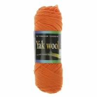 Пряжа Color City Yak wool (Як Вул) 207 оранжевый 60% пух яка, 20% мериносовая шерсть, 20% акрил 100г 430м 5 шт