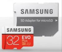 Карта памяти Samsung microSDHC 32Gb Class 10 EVO Plus (MB-MC32GA/APC) +адаптер