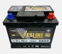Аккумулятор автомобильный Vesline 60 Ач 480 A о.п. SMF L2 242х175х190