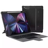 Противоударный чехол с клавиатурой Nillkin BUMPER COMBO CASE c защитой камеры для iPad Pro 12.9 2020 / 2021 / 2022 черный