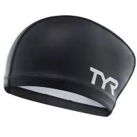 Шапочка для плавания TYR Long Hair Silicone Comfort Swim Cap, Black