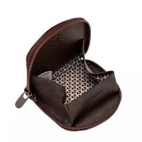 Итальянская кожаная монетница DuDuBags серии Joe, 620-303-brown