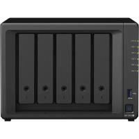 Synology Сетевое хранилище без дисков Synology DS1522+ DiskStation 5 HDD Tray 2.5"3.5" SATA, 4x GB-LAN, 2x M.2, 2x USB3.0, Quad Core 2.60 GHz, 8 GB RAM